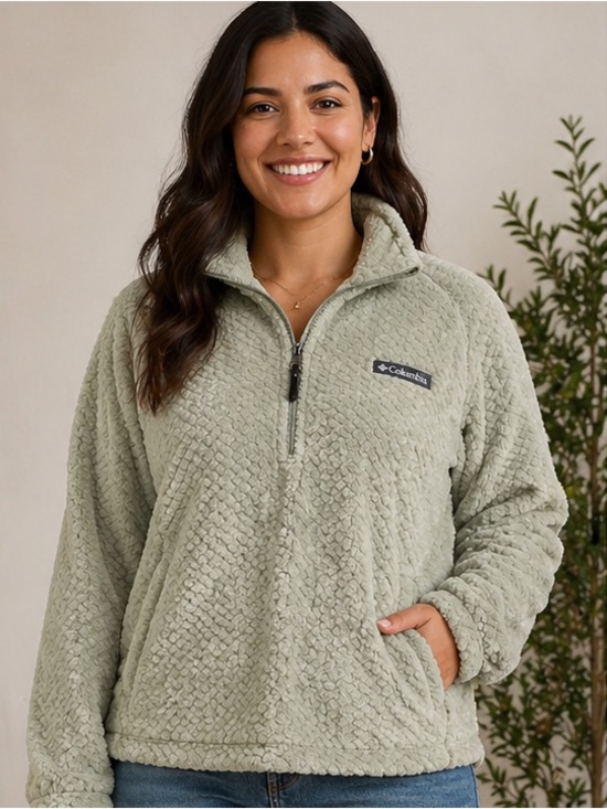 Columbia Jackets & Blazers - NWOT Columbia Sage Green Teddy Jacket